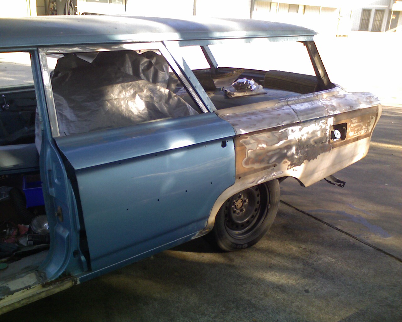 Driver side rear quarter replacement